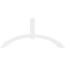Ekena Millwork Archdale Architectural Grade PVC Gable Bracket, 72"W x 33"H x 2"D x 4"F, 11/12 Pitch GBP072X33X0204ARC00 - alternate 5